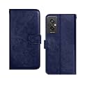 Inktree Redmi 11 Prime 4G Flip Case | Premium Leather Finish Flip Cover | with Card Pockets | Wallet Stand |Complete Protection Flip Cover for Redmi 11 Prime 4G - Blue