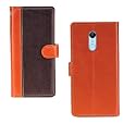 Inktree Redmi 5 Case | Premium Leather Finish | with Card Pockets | Wallet Stand |Complete Protection Cover for Redmi 5 - Camel and Coffee