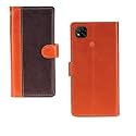 Inktree Redmi 9 Case | Premium Leather Finish | with Card Pockets | Wallet Stand |Complete Protection Cover for Redmi 9 - Camel and Coffee