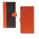 Inktree Redmi Mi5 Case | Premium Leather Finish | with Card Pockets | Wallet Stand |Complete Protection Cover for Redmi Mi5 - Camel and Coffee