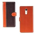 Inktree Redmi Note 5 Case | Premium Leather Finish | with Card Pockets | Wallet Stand |Complete Protection Cover for Redmi Note 5 - Camel and Coffee