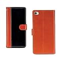 Inktree Redmi Y1 Lite PU Leather Vintage Flip Cover Case | Premium Leather Finish | with Card Pockets | Wallet Stand |Complete Protection Cover for Redmi Y1 Lite - Camel and Black