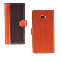 Inktree Samsung Galaxy J4 Plus Case | Premium Leather Finish | with Card Pockets | Wallet Stand |Complete Protection Cover for Samsung Galaxy J4 Plus - Camel and Coffee