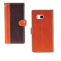 Inktree Samsung Galaxy J5 2016 Case | Premium Leather Finish | with Card Pockets | Wallet Stand |Complete Protection Cover for Samsung Galaxy J5 2016 - Camel and Coffee