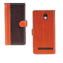 Inktree Swipe Konnect Grand Case | Premium Leather Finish | with Card Pockets | Wallet Stand |Complete Protection Cover for Swipe Konnect Grand - Camel and Coffee