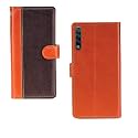 Inktree Tecno Phantom 9 Case | Premium Leather Finish | with Card Pockets | Wallet Stand |Complete Protection Cover for Tecno Phantom 9 - Camel and Coffee