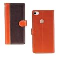 Inktree Vivo Y83 Case | Premium Leather Finish | with Card Pockets | Wallet Stand |Complete Protection Cover for Vivo Y83 - Camel and Coffee