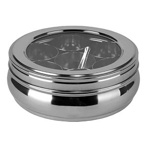 INKULTURE Stainless Steel Masala Box For Kitchen