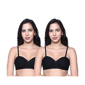 INKURV Cotton Rich Padded T-Shirt Bra for