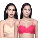 INKURV Cotton Rich Padded T-Shirt Bra for