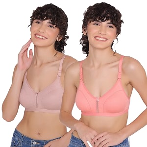 INKURV Womens Non Padded Wireless T-Shirt Bra