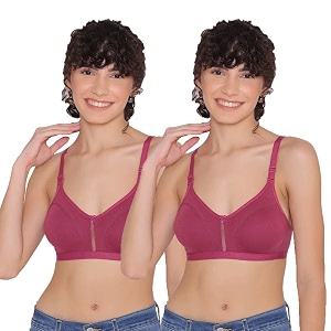 INKURV Womens Non Padded Wireless T-Shirt Bra