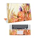Floral D30 Top+Wrist Pad Vinyl Laptop Skin/Sticker/Cover for 14 Inches Laptops Laminated-Removable-HD Quality Compatible for Hp-Dell-Sony-Lenovo-Asus etc.(13.8x9.6 Inches)