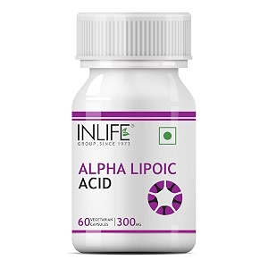 inlife alpha lipoic acid ala 300mg nerve health support 60 veg capsules