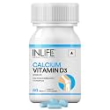 INLIFE Calcium and Vitamin D3 Tablets, Bone &amp; Joint Support, 60 Count