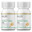 Inlife Wheat Germ Oil Supplement 500 Mg - 60 Capsules (2-Pack)