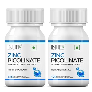 inlife zinc picolinate with copper gluconate complex 240 veg capsules