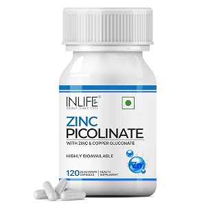 inlife zinc picolinate with copper gluconate complex 120 veg capsules