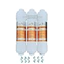 Aqualex Inline Filter 3 pcs Set (Pre carbon + Sediment filter + Post Carbon) + 6pcs elbow Suitable for All RO Water Purifier