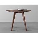 INMARWAR 4 Seater Round Dining Table for Living Room, Dining Hall &amp; Home | Solid Acacia Wood Dining Furniture | Natural Wooden Finish | 40 x 40 x 30 Inches Modern Wooden Dining Table for Kitchen