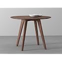 INMARWAR 4 Seater Round Dining Table for Living Room, Dining Hall &amp; Home | Solid Sheesham Wood Dining Furniture | Rich Sienna Finish | 39 x 39 x 30 Inches Stylish Wooden Dining Table for Kitchen