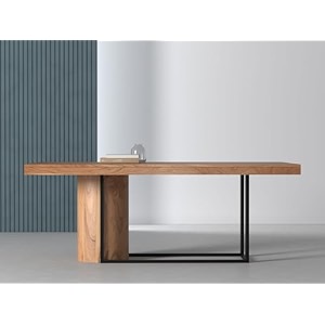 inmarwar 68 seater rectangular dining table for dining hall living room amp home  solid acacia wood with steel base  natural wooden finish  80 x 40 x 30 inches large family dining table
