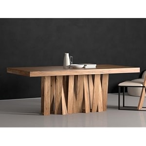 inmarwar 68 seater rectangular dining table for dining hall living room amp home  solid acacia wood  natural wooden finish  80 x 40 x 30 inches large dining table for family amp guests