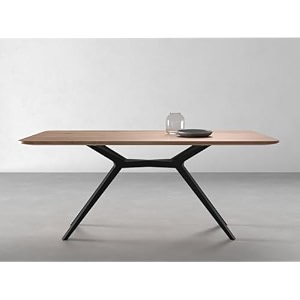 inmarwar 6 seater rectangular dining table for dining hall amp living room  solid acacia wood with carbon steel base  natural acacia finish  69 x 38 x 30 inches wooden dining table for family