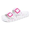 INMINPIN Boys Girls Double Buckle Slide Sandals Comfort Beach Pool Shower Slippers Adjustable Indoor Outdoor Little Kid/Big Kid