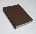 INNAXA A5 Kraft Book Pack of 6 (Chocolate Brown) A5 Notebook Blank 64 Pages (Chocolate Brown, Pack of 6)