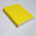 INNAXA A5 Kraft Book Pack of 6 (Yellow) A5 Notebook Blank 64 Pages (Yellow, Pack of 6)