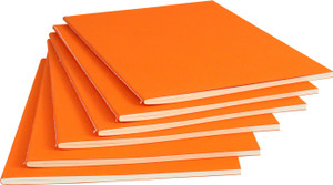 innaxa a5 soft cover notebook a5 notebook blank 64 pages orange-6 pack of 6