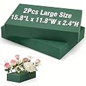 Innconee 2 Pack 15.8"L x 11.8"w x 2.4"h Large Floral Foam Blocks Wet &amp; Dry