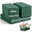 Innconee 6 Pcs 12"L x 5.6"w x 2.4"h Large Floral Foam Blocks Wet &amp; Dry