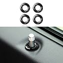 Inner Door Lock Rings Decals for 2011-2023 Dodge Charger/Chrysler 300 Accessories Carbon Fiber Stickers