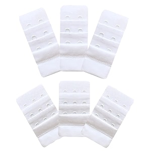 inner sense bra extenders for women 3 hook and eye i increase band length and relieve tightness with nylon bra extender i everyday wear pack of 6 accessories