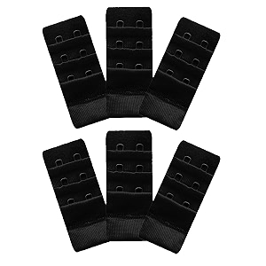 inner sense bra extenders for women 3 hook and eye i increase band length and relieve tightness with nylon bra extender i everyday wear pack of 6 accessories