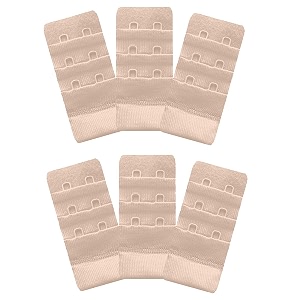 inner sense bra extenders for women 3 hook and eye i increase band length and relieve tightness with nylon bra extender i everyday wear pack of 6 accessories