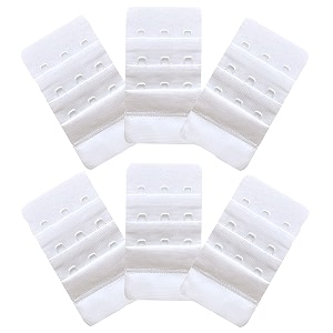 inner sense bra extenders for women 3 hook and eye i increase band length and relieve tightness with nylon bra extender i everyday wear pack of 6 accessories