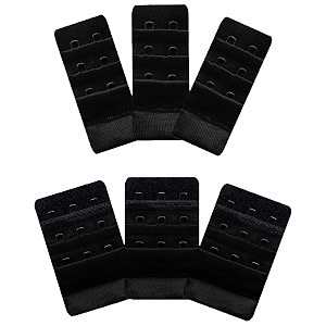 inner sense bra extenders for women 3 hook and eye i increase band length and relieve tightness with nylon bra extender i everyday wear pack of 6 accessories