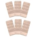 Inner Sense Bra Extenders For Women 3 Hook And Eye I Increase Band Length And Relieve Tightness With Nylon Bra Extender I Everyday Wear Pack of 6 Accessories