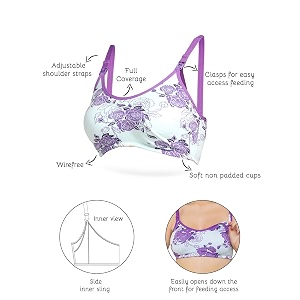 Inner Sense Organic Cotton Bamboo Nursing Bra