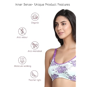 Inner Sense Organic Cotton Bamboo Nursing Bra