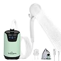 innhom Portable Camping Shower, 6000mAh Rechargeable Camp Shower Pump with LED Display, IPX7 Waterproof & 2 Spray Modes Electric Outdoor Shower for Hiking, Pet Bathing, Car Washing