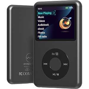 innioasis mp3 player with bluetooth y1 digital music players supports playlist audiobook video 128g black