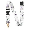 InnoBeta Neck Breakaway Lanyard for Women, Quick Release Safety Lanyards for ID Badges, Detachable Clip Keychain Lanyard