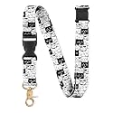 InnoBeta Neck Breakaway Lanyard for Women, Quick Release Safety Lanyards for ID Badges, Detachable Clip Keychain Lanyard