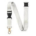 InnoBeta Neck Breakaway Lanyard for Women, Quick Release Safety Lanyards for ID Badges, Detachable Clip Keychain Lanyard