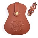 InnoBeta Personalized Guitar Picks Holder for Men, Women, PU Leather Guitar Gifts Plectrums Bag with Initials for Guitar Players, Lovers, Teacher - S