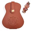 InnoBeta Personalized Guitar Picks Holder for Men, Women, PU Leather Guitar Gifts Plectrums Bag with Initials for Guitar Players, Lovers, Teacher - K